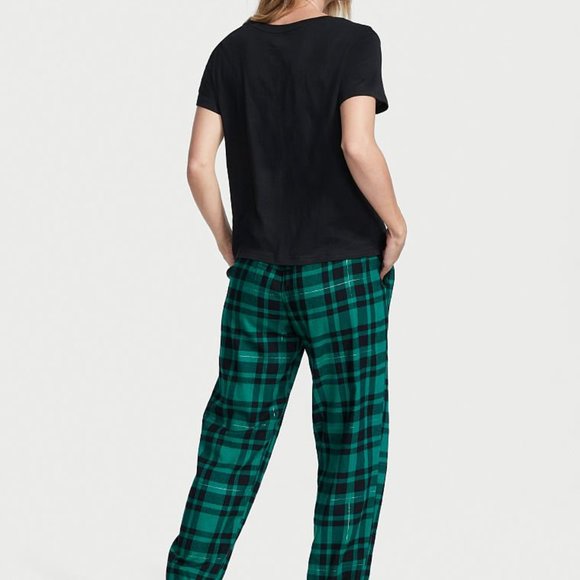 FIRM VICTORIA'S SECRET Flannel Tee-jama Set XS - Picture 4 of 15